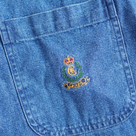 Vintage Chaps Ralph Lauren Denim Button Down Shirt Long Sleeve Mens Size XL - Picture 5 of 14